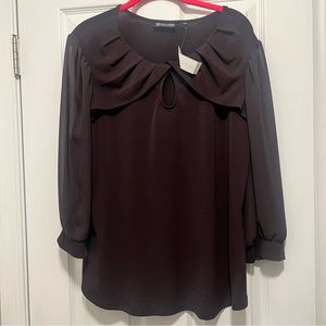 NWT NY&Co Maroon Top XL